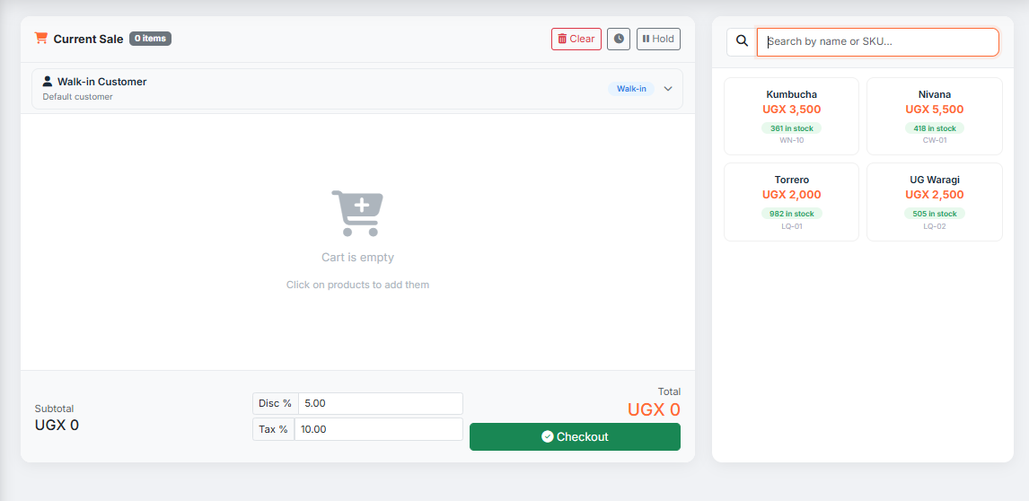 POS Interface Preview